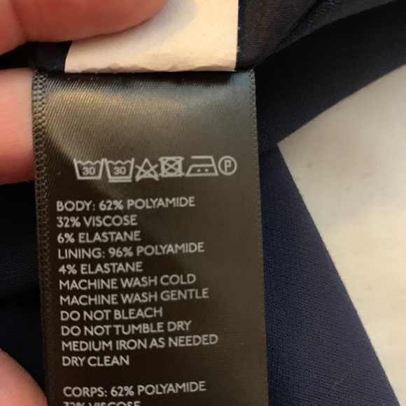 Anthropology navy dress size 12 - Picture 8 of 9